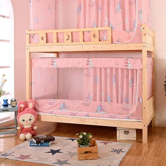 Gli studenti Dormitorio Blackout Cloth Zipper zanzariera per 90 centimetri Larghezza Lower Berth