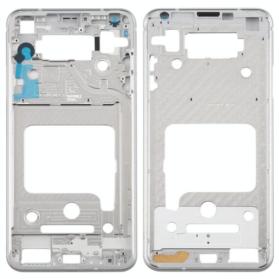 Piastra cornice cornice LCD alloggiamento anteriore per LG V35 ThinQ (argento)