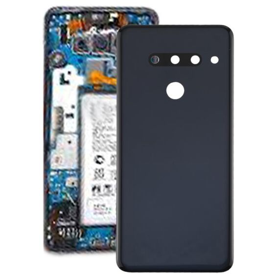 Coperchio posteriore della batteria per LG G8 ThinQ / G820 G820N G820QM7, versione KR (nero)
