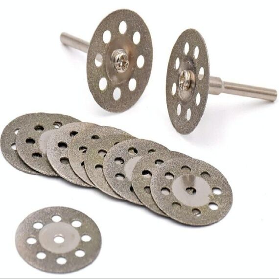 10 lama per sega 2 biella 8 fori smeriglio truciolo di giada lama per sega accessori per smerigliatrice elettrica, dimensioni: 25 mm