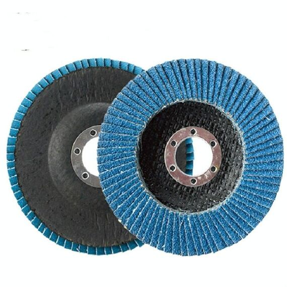 10 PCS 75 Iron Cover Blue Sand Hundred Girante Zirconio Corindone Louver Strumento per smerigliare, dimensioni: 100 × 16MM