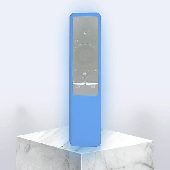 Cover per telecomando in silicone lavabile con texture antiscivolo per telecomando Smart TV Samsung (blu)