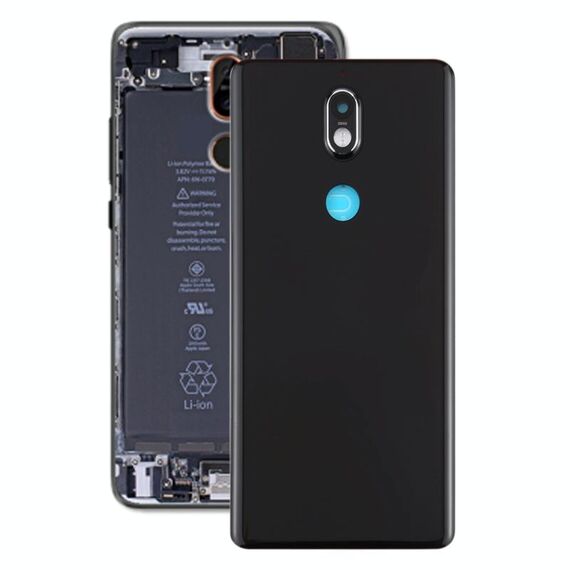 Coperchio posteriore della batteria con obiettivo della fotocamera per Nokia 7 TA-1041 (nero)