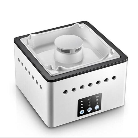 Posacenere Purificatore d'aria Casa Rimozione fumo da interni Piccolo manufatto antifumo da scrivania da tavolo (bianco)