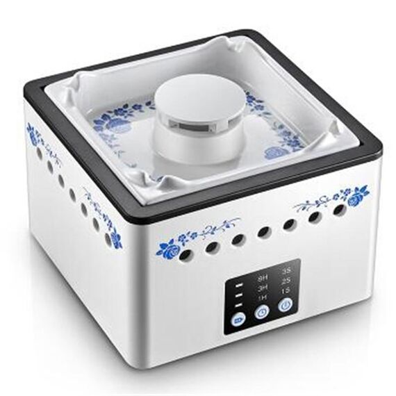 Posacenere Purificatore D'aria Casa Rimozione Fumo Da Interno Piccolo Desktop Anti-Fumo di Seconda Mano Artefatto (Blu e Bianco)