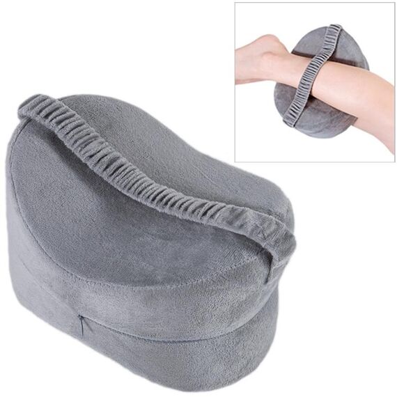 Cuscini per gambe yoga comodi cuscini anti-pressione per ginocchia per donne incinte (grigio)
