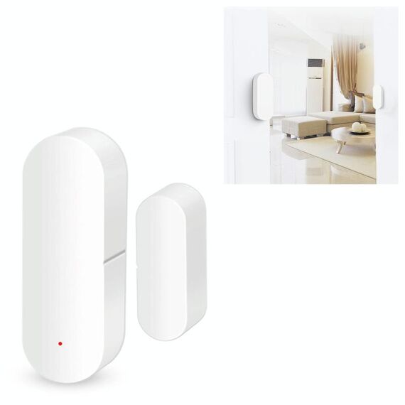 DY-MC400A WiFi Smart Linkage Rilevatore di porte e finestre per la casa, supporto per controllo vocale e telecomando APP