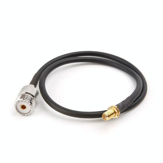 Cavo SMA femmina a UHF SO239 PL259 femmina RG58 coda di maiale, lunghezza: 50 cm