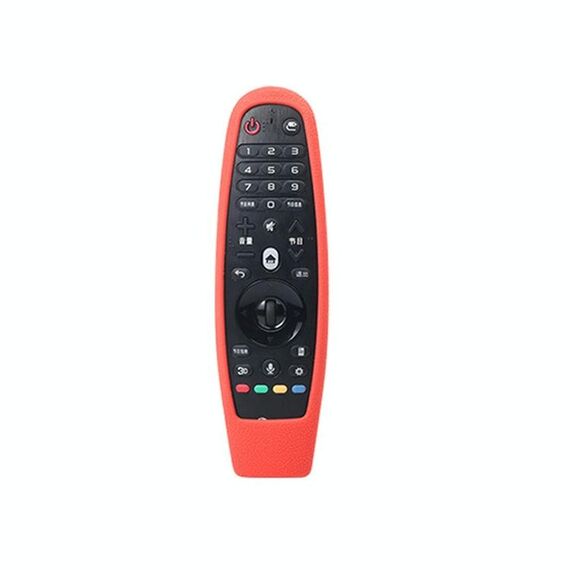 Adatto per custodia protettiva per telecomando LG Smart TV AN-MR600 AN-MR650a Custodia in silicone per telecomando dinamico (rossa)