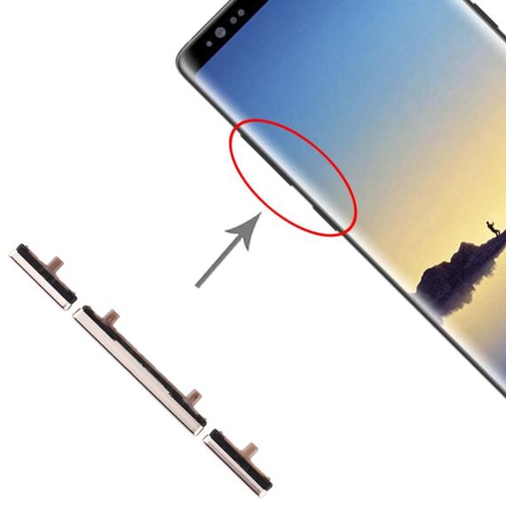 Per Galaxy Note 8 10 Imposta tasti laterali (oro)
