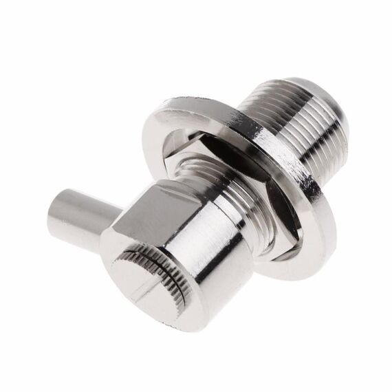 Connettore RF ad angolo retto SO239 femmina UHF per cavo coassiale RG58 / RG142 LMR195