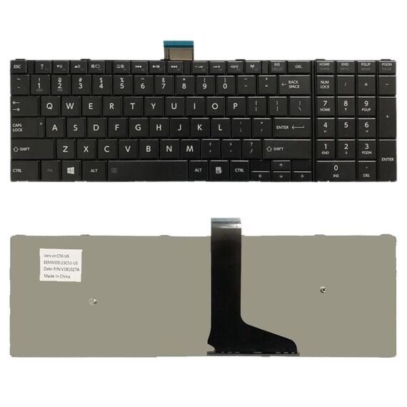 Tastiera versione USA per Toshiba Satellite C50D C50-A C50-A506 C50D-A C55T-A C55-A C55D-A