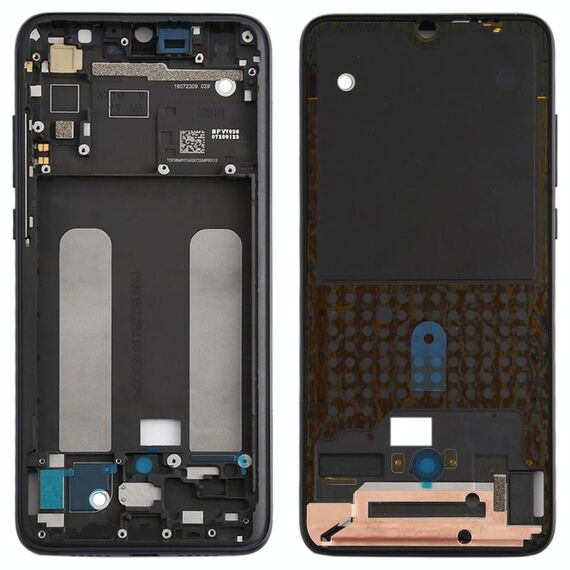 Piastra cornice cornice LCD alloggiamento anteriore per Xiaomi Mi CC9 / 9 Lite (nero)