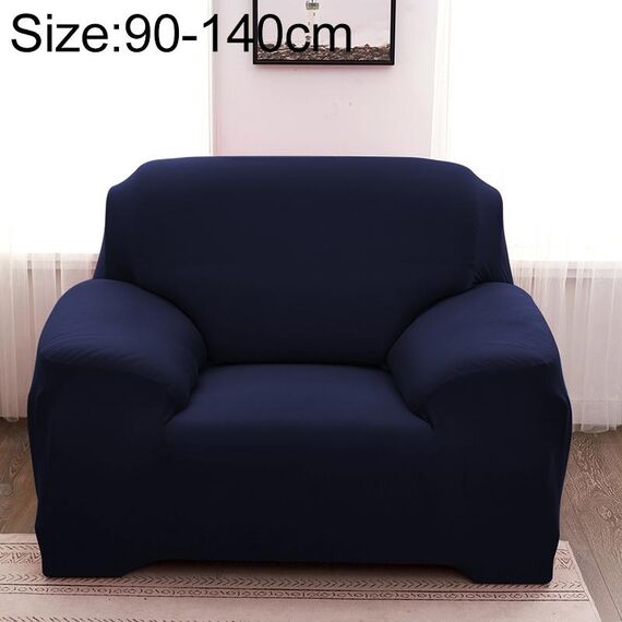 Divano All-inclusive Set universale Copridivano completo Aggiungi un pezzo di federa, dimensioni: monoposto (90-140 cm) (blu scuro)