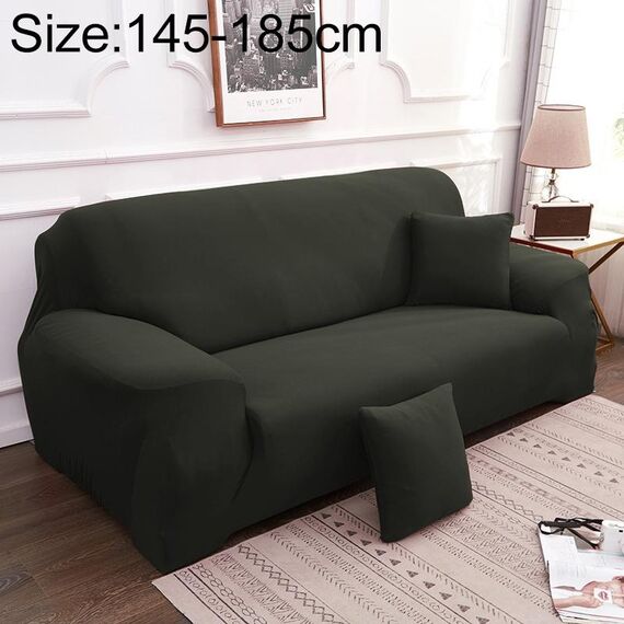 Divano All-inclusive Set universale Copridivano completo Aggiungi un pezzo di federa, dimensioni: due posti (145-185 cm) (verde grigiastro)