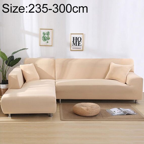 Divano All-inclusive Set universale Copridivano completo Aggiungi un pezzo di federa, dimensioni: quattro posti (235-300 cm) (beige)