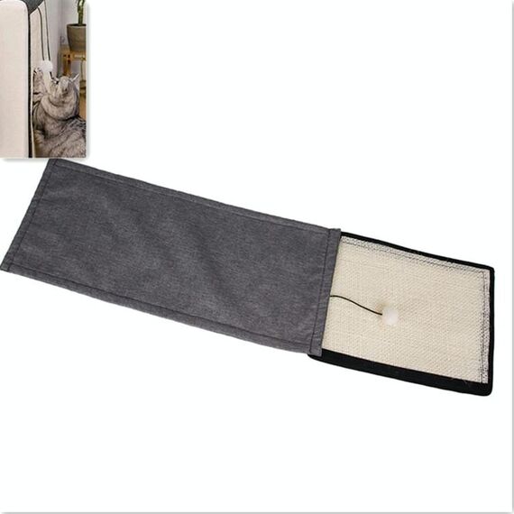 Protezione per divano antigraffio per gatti in sisal naturale per gatti (cuscino per corrimano beige)