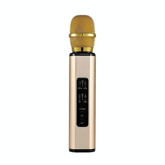 Microfono per computer Bluetooth con doppio altoparlante magnetico interno portatile K6 (oro)