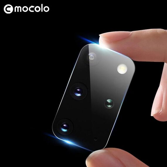 Per Galaxy S20 + 2 pezzi mocolo 0.15mm 9H 2.5D Round Edge Fotocamera posteriore con lente in vetro temperato
