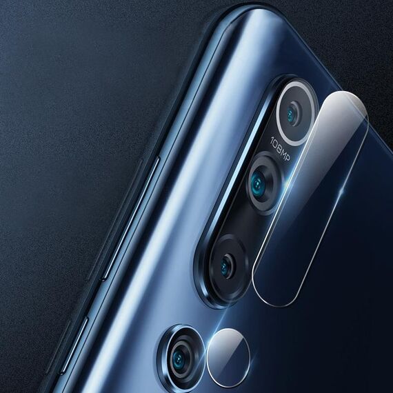10 PCS per Xiaomi Mi 10 5G 2.5D Pellicola protettiva in vetro temperato per fotocamera posteriore trasparente