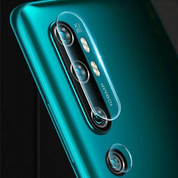 10 PCS per Xiaomi Mi Note 10 Pellicola protettiva in vetro temperato per fotocamera posteriore 2.5D trasparente