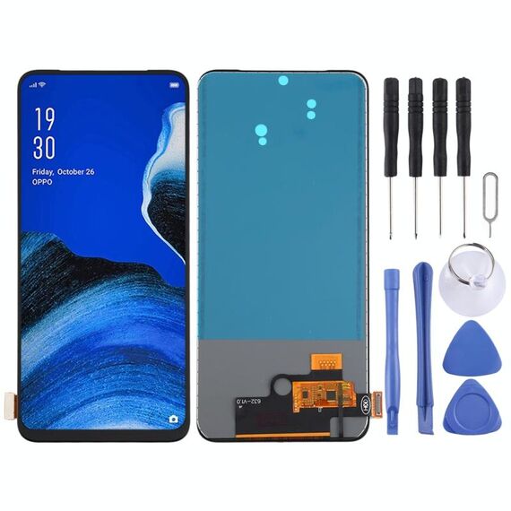 Schermo LCD TFT per OPPO Reno2 Z / Reno2 F / K3 / Realme X con assemblaggio completo del digitalizzatore (nessuna identificazione dell'impronta digitale)