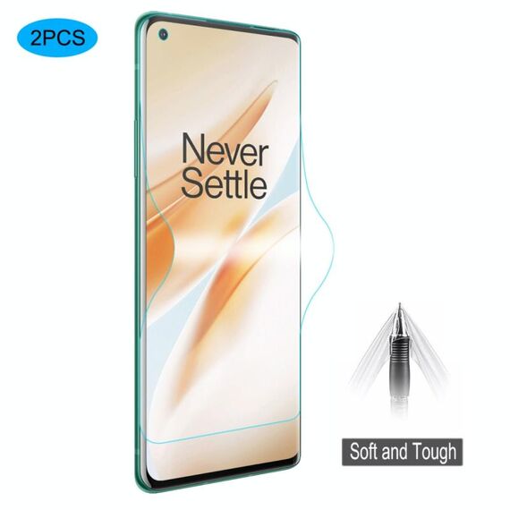 Per One Plus 8 Pro 2 PCS ENKAY Hat-Prince 0.1mm 3D Full Screen Protector Pellicola idrogel a prova di esplosione