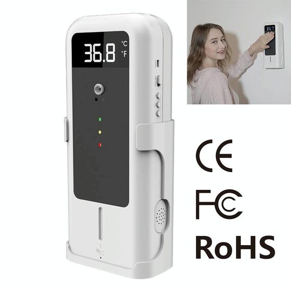 Termometro a infrarossi YAD-001 + dispenser di sterilizzazione automatico con sensore a infrarossi con supporto per treppiede