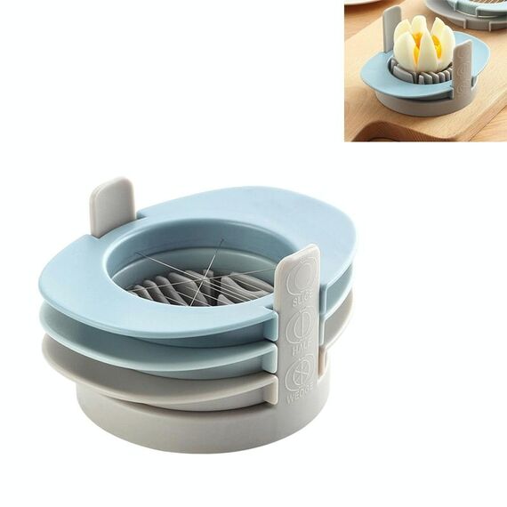 3 in 1 utensile uovo a taglio uovo multifunzionale a 3 in 1 (blu)