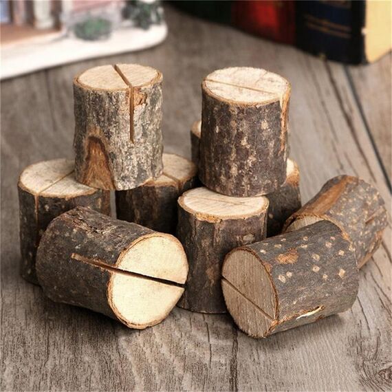10 PCS Log Stump Photo Photo Clip Home Creativo FAI DA TE Ornamenti decorativi Shooting Puntelli