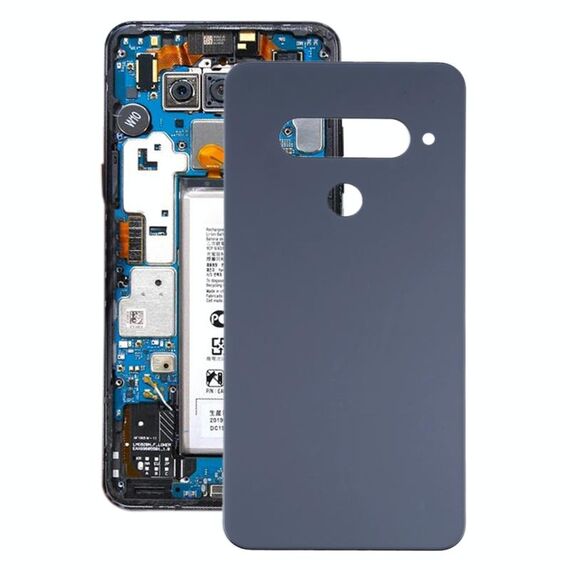Coperchio posteriore della batteria per LG G8s ThinQ / LM-G810 LM-G810EAW (nero)
