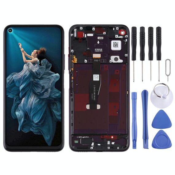 Schermo LCD OEM per Huawei Honor 20 Pro Digitizer Assemblaggio completo con cornice (nero)