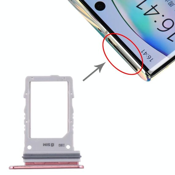Vassoio scheda SIM per Samsung Galaxy Note10+ 5G (rosa)