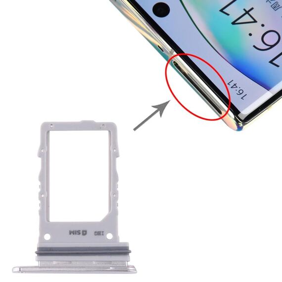 Vassoio scheda SIM per Samsung Galaxy Note10+ 5G (bianco)