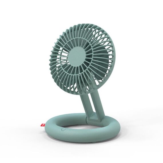 Ventilatore pieghevole da tavolo Ventilatore di ricircolo di ricarica USB Mini Ventilatore da posa portatile portatile (verde)