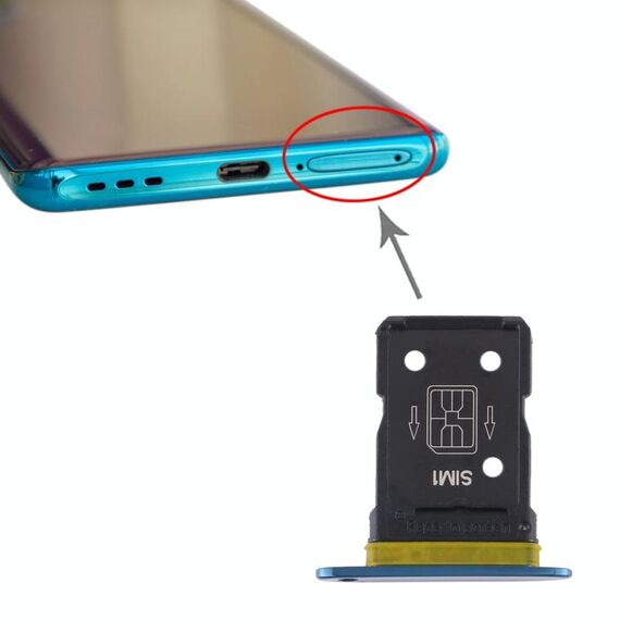 Per OPPO Find X2 Vassoio della scheda SIM (blu)