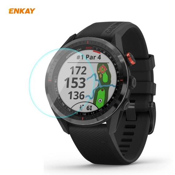 Per Garmin APPROCCIO S62 Enkay Hat-Prince 0.2mm 9h 2.15d Bordo curvo Temperato Glass Protector Protector Gestore Guarda