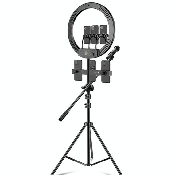 18 pollici + 6 clip Phone + microfono Polo dimmerabili temperatura di colore anello LED di riempimento luce radiocronaca avrà impostato con 2,1 m treppiede, CN Plug