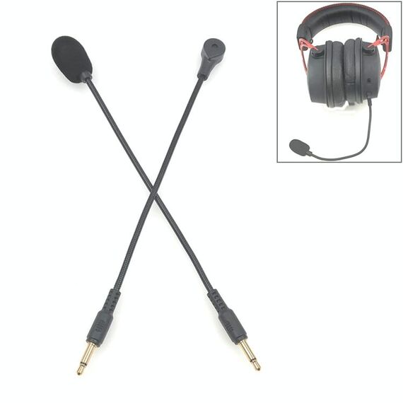 ZJ033MR-03 Microfono live con scheda audio per cuffie da gioco con spinotto diritto da 17 cm e 3,5 mm