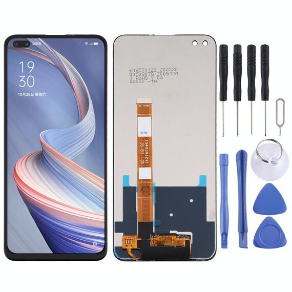 Schermo LCD originale per OPPO A92s / Realme 6 Pro / RMX2061 / RMX2063 con digitalizzatore assemblaggio completo (nero)