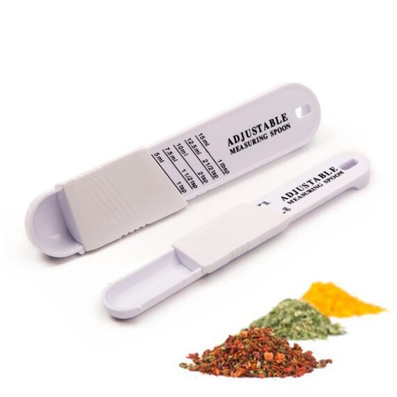 Gadget creativi Cucchiai dosatori regolabili in plastica Cucchiaio dosatore combinato per condimenti
