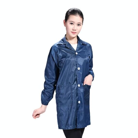 Electronic Factory Anti Static Blue Abbigliamento antipolvere Stripe Abbigliamento antipolvere, Taglia: XXXXXL (Blu Navy)