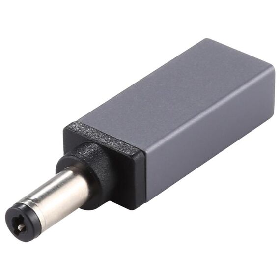 Connettore adattatore maschio PD 18,5 V-20 V 5,5 x 2,1 mm (grigio argento)