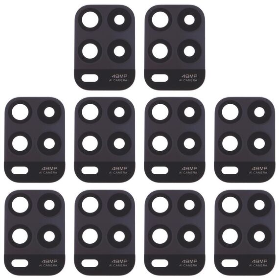 Obiettivo per fotocamera posteriore da 10 PC per Xiaomi Mi 10 Lite 5G