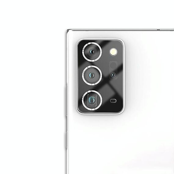 Per Samsung Galaxy Note 20 2 pezzi mocolo 0.15mm 9H 2.5D Round Edge Fotocamera posteriore con lente in vetro temperato