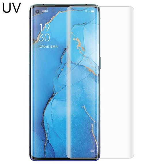 Per OPPO RENO3 Pro UV Liquid Curved Pellicola integrale in vetro temperato