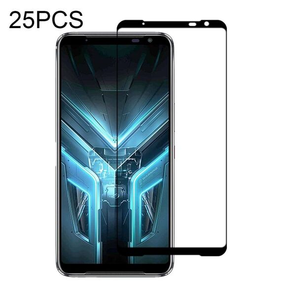 Per Asus Rog Phone 3 25 PCS Full Glue Pellicola in vetro temperato a schermo intero
