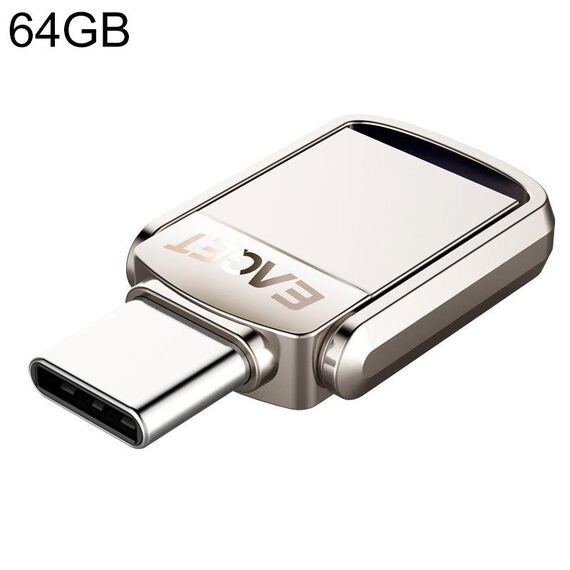 EAGET 64G USB 3.1 + interfaccia USB-C Metal Twister Flash U Disk, standard