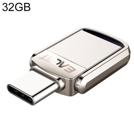 EAGET 32G USB 3.1 + interfaccia USB-C Metal Twister Flash U Disk, standard
