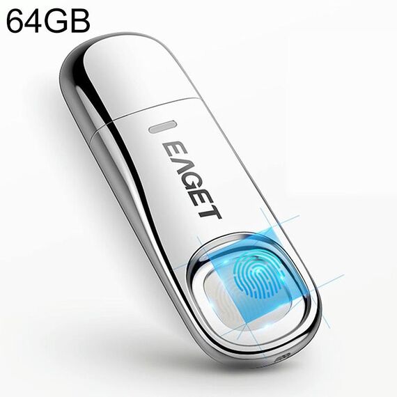 EAGET FU60 64G USB 3.0 Interface Metal Flash U Disk con identificazione dell'impronta digitale